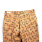 Vintage JCPenney Pants Mens 40x29 Yellow Mustard Gold Plaid Disco Talon Wide 70s