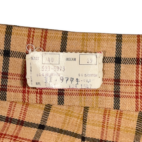 Vintage JCPenney Pants Mens 40x29 Yellow Mustard Gold Plaid Disco Talon Wide 70s