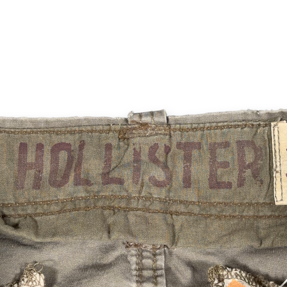 Hollister Cargo Shorts Mens 33 Green Button Fly Utility Pockets Original Tags-8 Hollister Cargo Shorts Mens 33 Green Button Fly Utility Pockets Original Tags