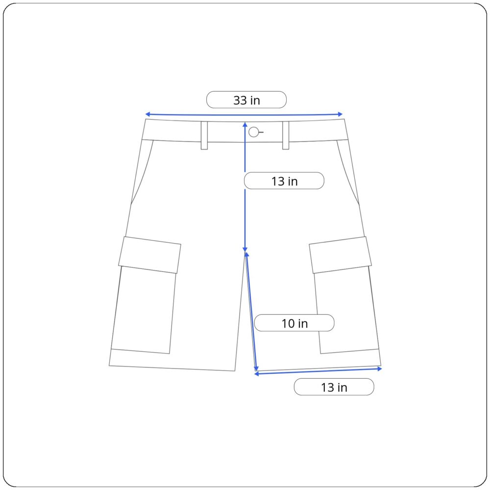 Hollister Cargo Shorts Mens 33 Green Button Fly Utility Pockets Original Tags-measurements Hollister Cargo Shorts Mens 33 Green Button Fly Utility Pockets Original Tags