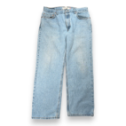 Vintage 505 Levis Jeans Mens 34x29 Blue Regular Straight Light Wash Denim Y2K