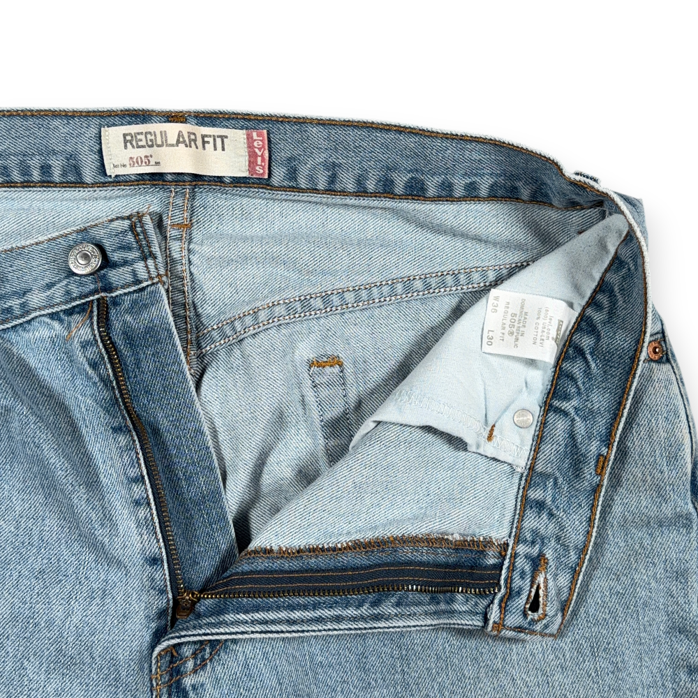 Vintage 505 Levis Jeans Mens 34x29 Blue Regular Straight Light Wash Denim Y2K-4 Vintage 505 Levis Jeans Mens 34x29 Blue Regular Straight Light Wash Denim Y2K