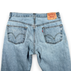 Vintage 505 Levis Jeans Mens 34x29 Blue Regular Straight Light Wash Denim Y2K