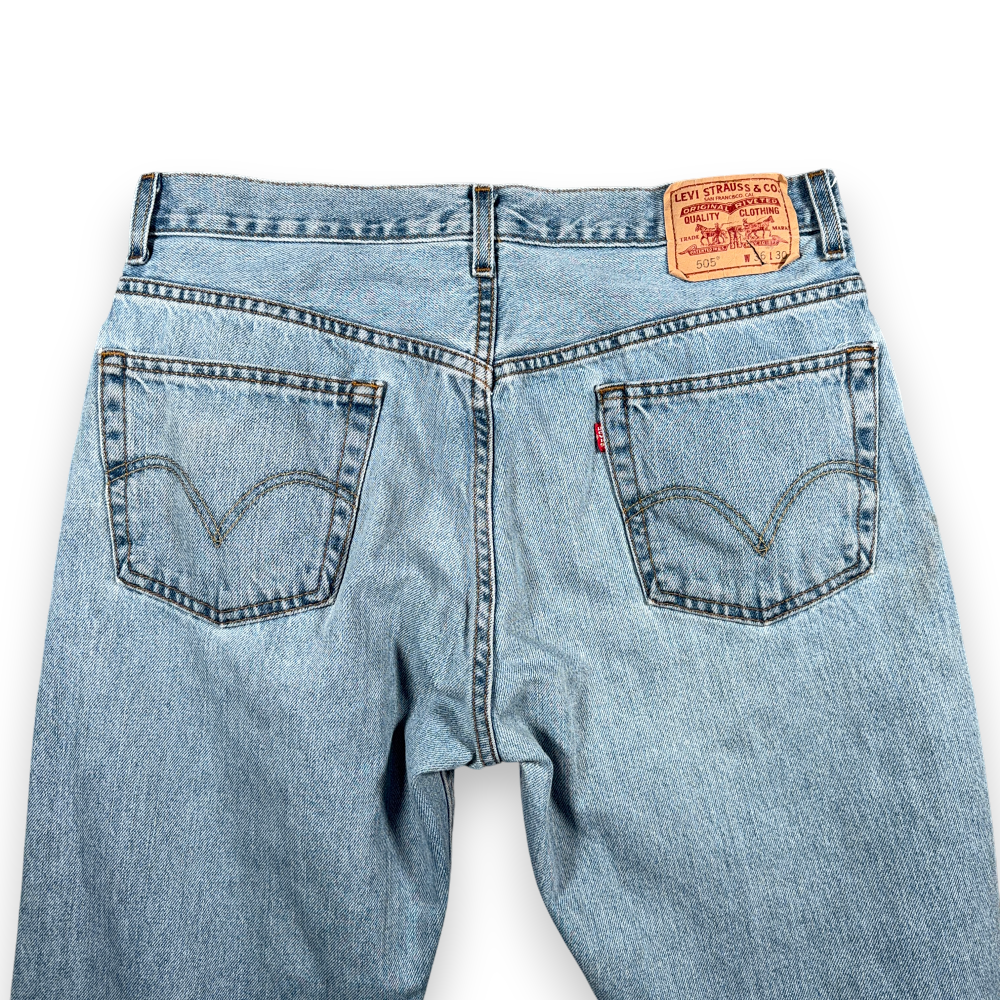 Vintage 505 Levis Jeans Mens 34x29 Blue Regular Straight Light Wash Denim Y2K-7 Vintage 505 Levis Jeans Mens 34x29 Blue Regular Straight Light Wash Denim Y2K