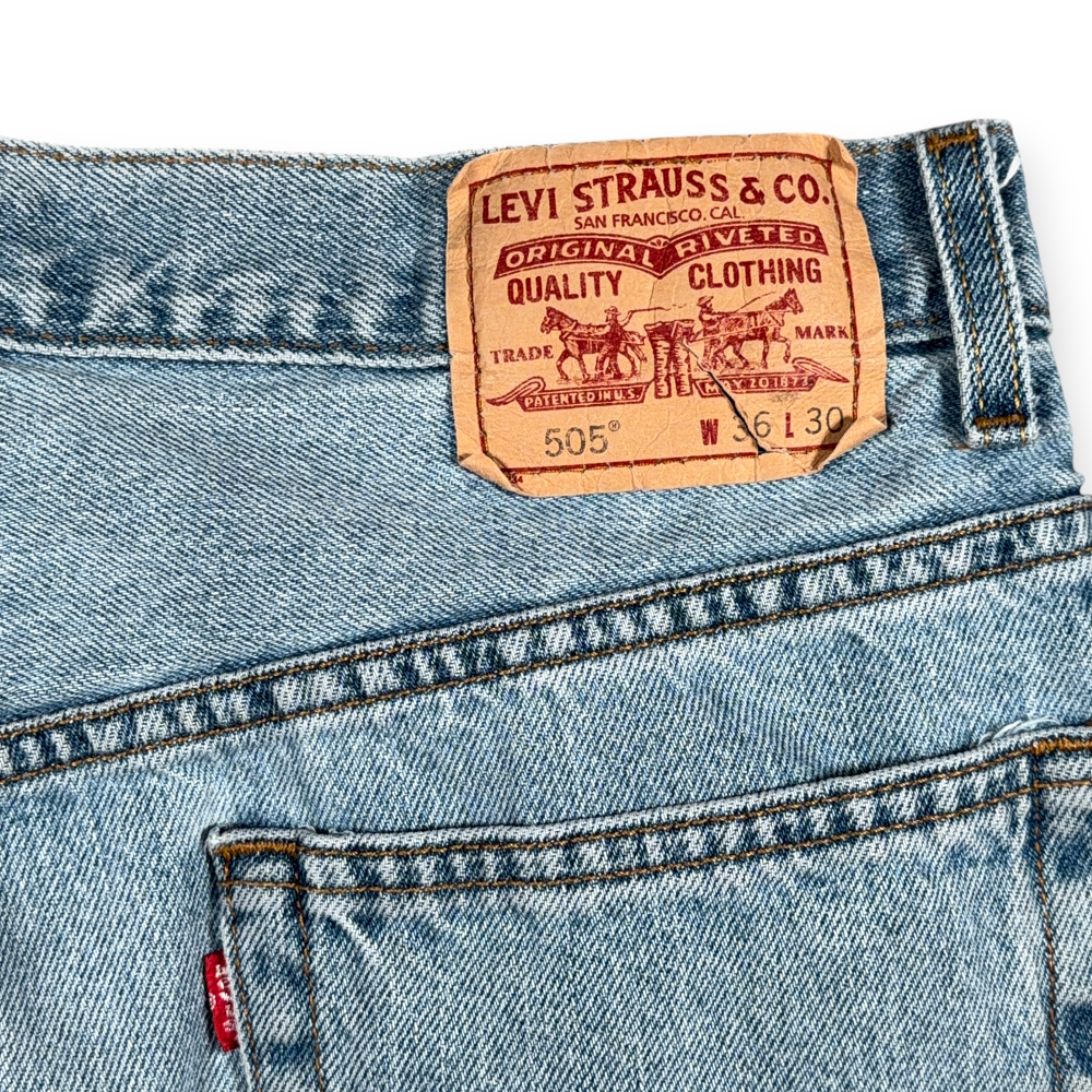 Vintage 505 Levis Jeans Mens 34x29 Blue Regular Straight Light Wash Denim Y2K-8 Vintage 505 Levis Jeans Mens 34x29 Blue Regular Straight Light Wash Denim Y2K