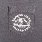 Vintage Browns Cycle Shirt Adult 2XL XXL Black Motorcycle Shop Dallas Biker Y2K