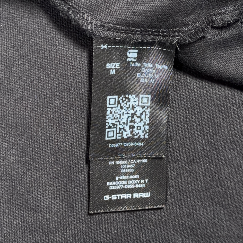 G Star Raw Shirt Adult MEDIUM Black Barcode Arrow Icons Boxy Fit Oversized-8 G Star Raw Shirt Adult MEDIUM Black Barcode Arrow Icons Boxy Fit Oversized