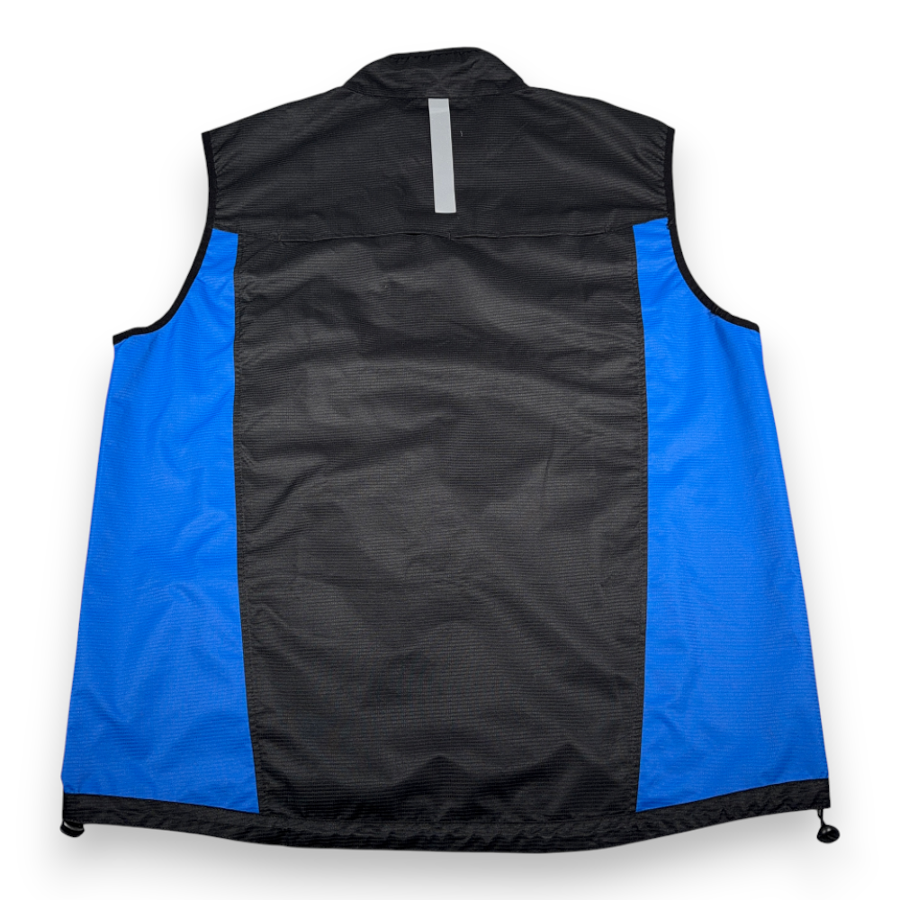 Golds Gym Vest Adult EXTRA LARGE Black Blue Zip Up Workout Running Cycling-3 Golds Gym Vest Adult EXTRA LARGE Black Blue Zip Up Workout Running Cycling