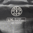 Golds Gym Vest Adult EXTRA LARGE Black Blue Zip Up Workout Running Cycling