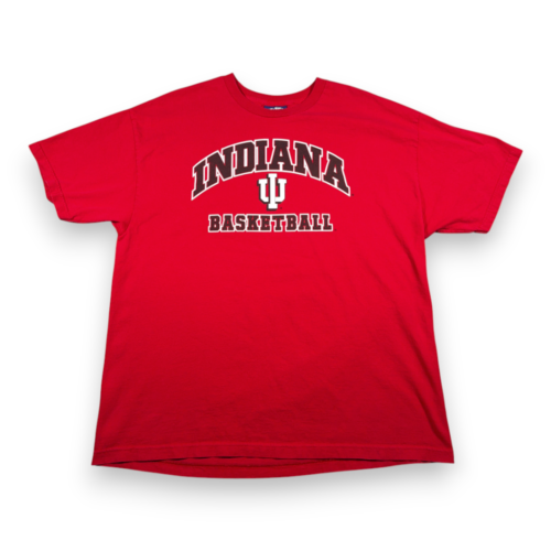 Vintage Indiana Basketball Shirt Adult EXTRA LARGE Red Hoosiers University Y2K