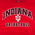 Vintage Indiana Basketball Shirt Adult EXTRA LARGE Red Hoosiers University Y2K