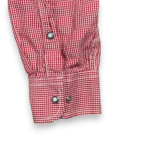 Rafter C Western Shirt Adult EXTRA LARGE Red Gingham Plaid Cowboy Collection