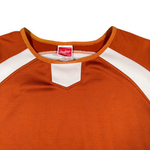 Vintage Rawlings Baseball Jersey Adult LARGE Orange White Brand Promo Sports 90s-2 Vintage Rawlings Baseball Jersey Adult LARGE Orange White Brand Promo Sports 90s