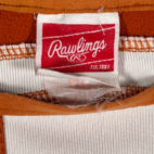 Vintage Rawlings Baseball Jersey Adult LARGE Orange White Brand Promo Sports 90s