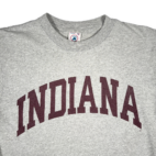 Vintage Indiana Hoosiers Shirt Adult MEDIUM Gray Spell Out Collegiate NCAA 90s