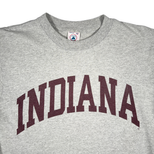 Vintage Indiana Hoosiers Shirt Adult MEDIUM Gray Spell Out Collegiate NCAA 90s-2 Vintage Indiana Hoosiers Shirt Adult MEDIUM Gray Spell Out Collegiate NCAA 90s