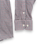 Johnston Murphy Shirt Adult 2XL XXL White Blue Red Houndstooth Check Cotton