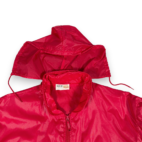 Vintage Izod Jacket Adult LARGE Red Windbreaker Bomber Nylon Club Preppy 80s