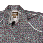 Cowboy Legend Western Shirt Adult EXTRA LARGE Purple Teal Medallion Cowboy