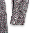 Cowboy Legend Western Shirt Adult EXTRA LARGE Purple Teal Medallion Cowboy