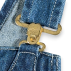 Carhartt Overalls Mens 32x34 Blue Bib Cotton Dark Wash Denim Workwear OR4672