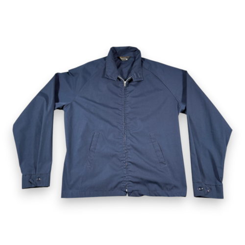 Vintage Towncraft Jacket Adult MEDIUM Blue Windbreaker Lightweight JC Penney 70s