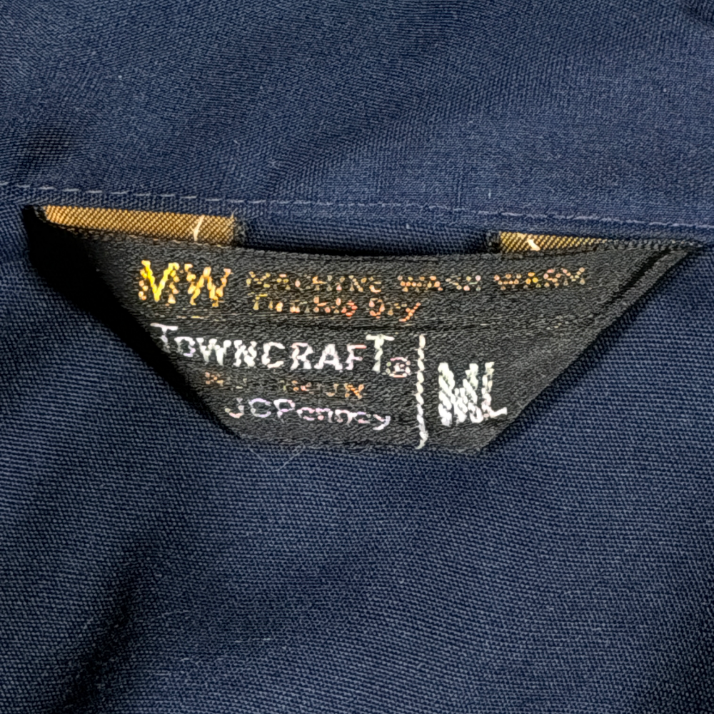 Vintage Towncraft Jacket Adult MEDIUM Blue Windbreaker Lightweight JC Penney 70s-5 Vintage Towncraft Jacket Adult MEDIUM Blue Windbreaker Lightweight JC Penney 70s