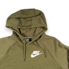 Nike Sweater Womens LARGE Green Hoodie Sweatshirt Spell Out Swoosh With Tags