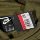 Nike Sweater Womens LARGE Green Hoodie Sweatshirt Spell Out Swoosh With Tags