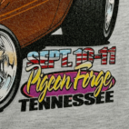 Vintage Hot Rod Shirt Adult LARGE Gray Shades Past Run Tennessee Classic Car Y2K