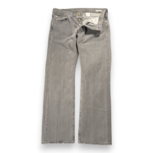 Vintage Levis Premium Jeans Mens 34x30 Gray Hesher Lowrise Straight Leg USA Y2K