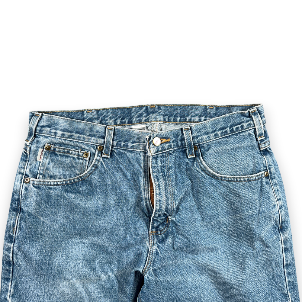 Carhartt Jeans Mens 34x28 Blue Denim B17 Relaxed Fit Straight Leg Light Workwear-3 Carhartt Jeans Mens 34x28 Blue Denim B17 Relaxed Fit Straight Leg Light Workwear