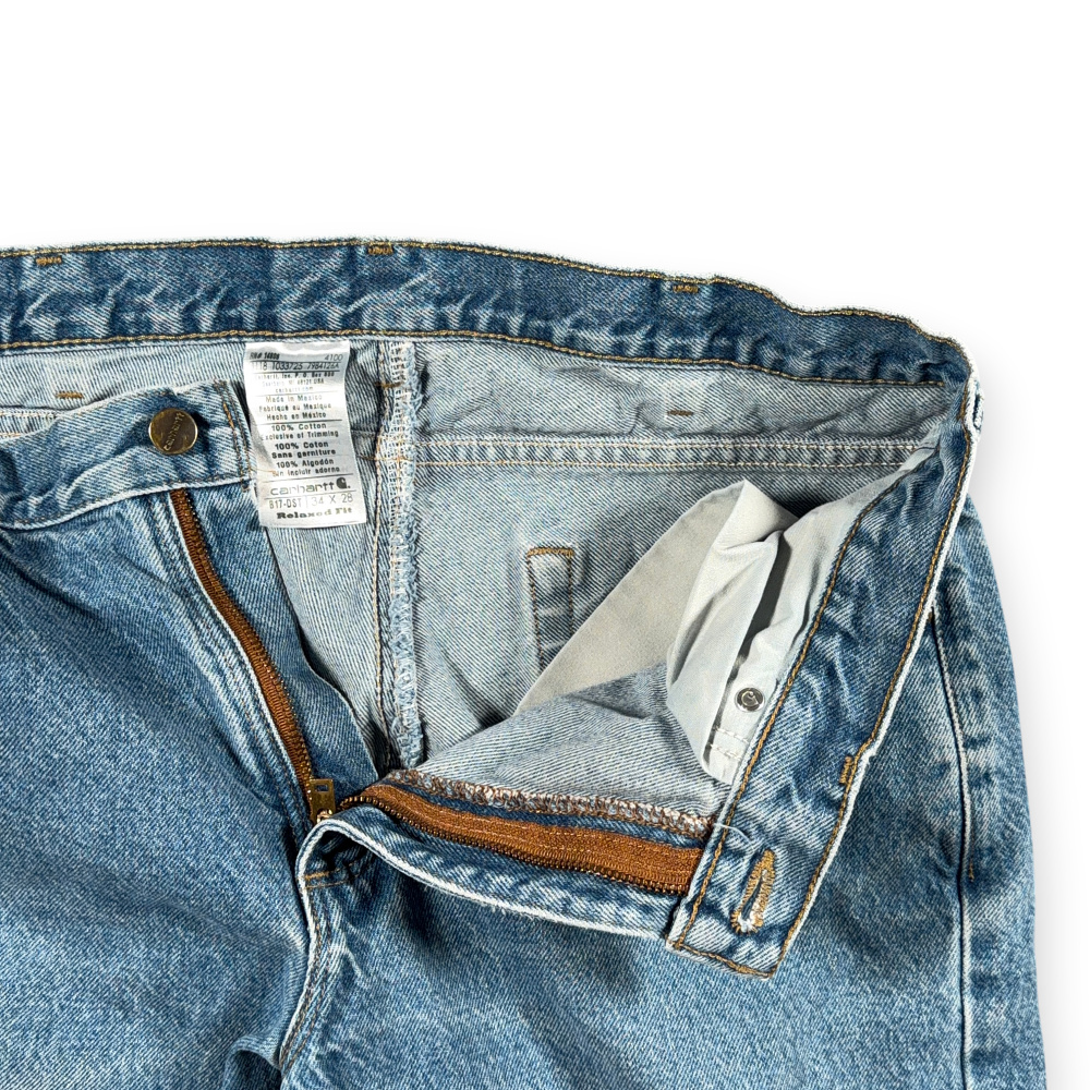 Carhartt Jeans Mens 34x28 Blue Denim B17 Relaxed Fit Straight Leg Light Workwear-4 Carhartt Jeans Mens 34x28 Blue Denim B17 Relaxed Fit Straight Leg Light Workwear