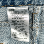 Carhartt Jeans Mens 34x28 Blue Denim B17 Relaxed Fit Straight Leg Light Workwear