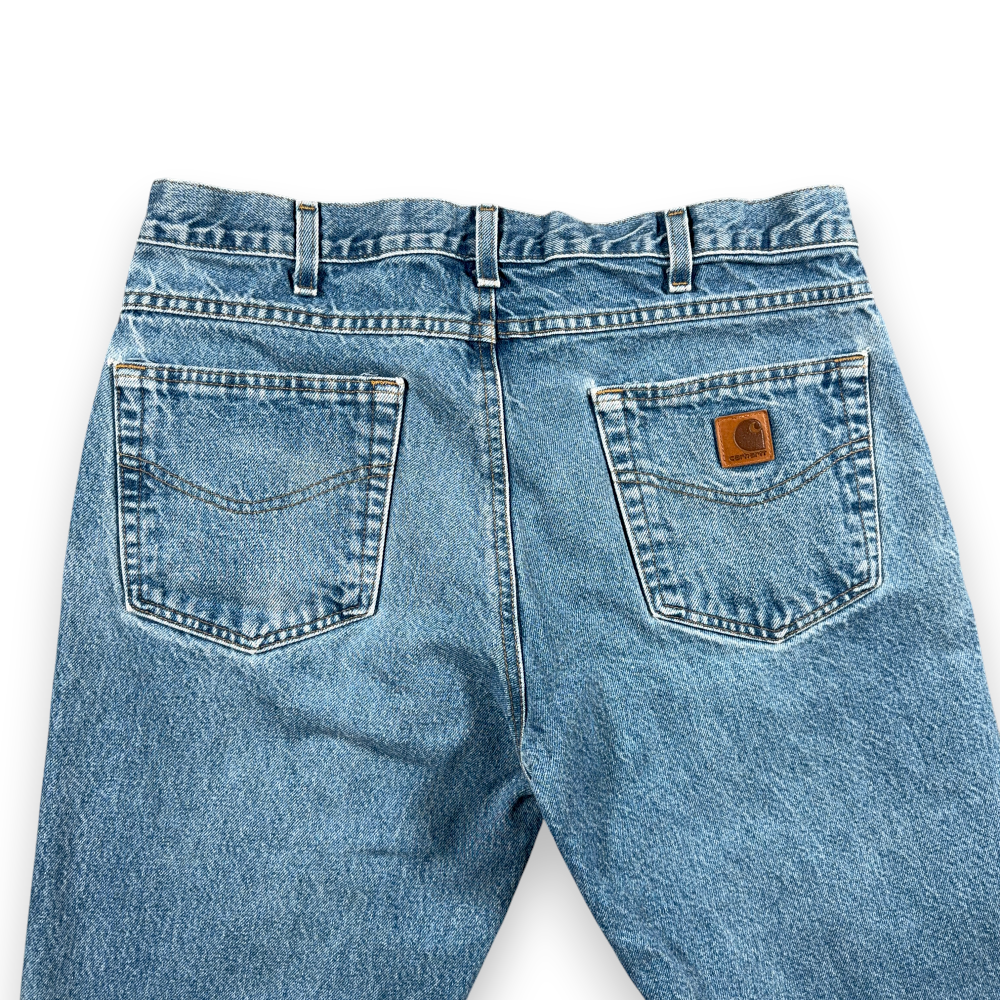 Carhartt Jeans Mens 34x28 Blue Denim B17 Relaxed Fit Straight Leg Light Workwear-7 Carhartt Jeans Mens 34x28 Blue Denim B17 Relaxed Fit Straight Leg Light Workwear