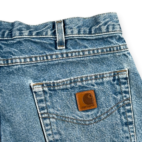 Carhartt Jeans Mens 34x28 Blue Denim B17 Relaxed Fit Straight Leg Light Workwear
