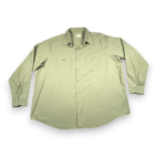 Vintage Sears Shirt Adult 2XL XXL Green Industrial Workwear Sage Perma Prest 70s