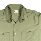 Vintage Sears Shirt Adult 2XL XXL Green Industrial Workwear Sage Perma Prest 70s