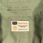 Vintage Sears Shirt Adult 2XL XXL Green Industrial Workwear Sage Perma Prest 70s