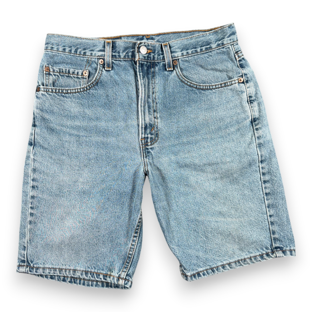 Vintage Levis Jean Shorts Mens 32 Blue Light Wash Denim 505 Regular Fit USA 90s-1 Vintage Levis Jean Shorts Mens 32 Blue Light Wash Denim 505 Regular Fit USA 90s