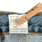 Vintage Levis Jean Shorts Mens 32 Blue Light Wash Denim 505 Regular Fit USA 90s