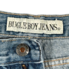 Vintage Bugle Boy Shorts Mens 30 Blue Jean Denim Wide Leg Baggy Skater 90s