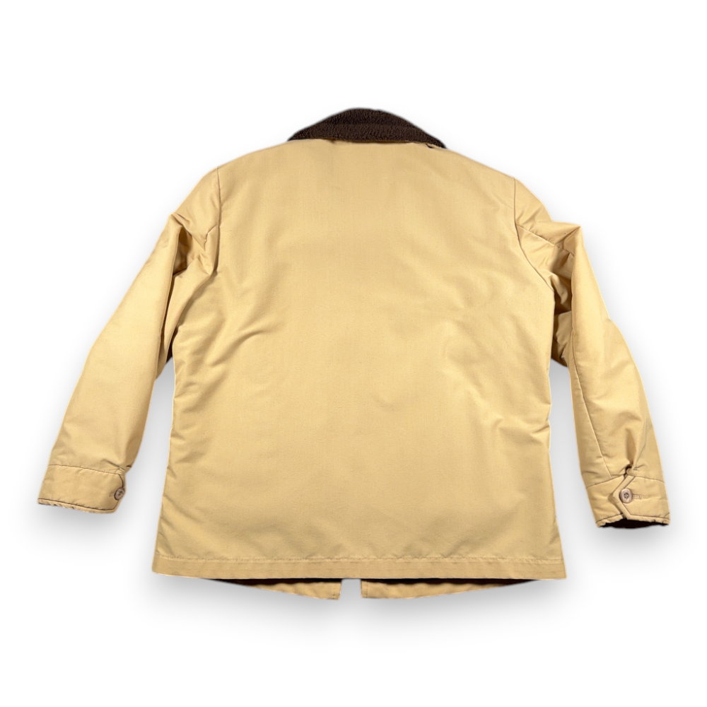 Vintage JC Penney Jacket Adult LARGE 42 Brown Canvas Sherpa Chore Western 70s-3 Vintage JC Penney Jacket Adult LARGE 42 Brown Canvas Sherpa Chore Western 70s