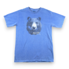 Vintage Black Bear Shirt Adult MEDIUM Blue Alligator River Wildlife Refuge Y2K