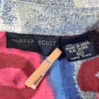 Vintage Absctract Art Shirt Adult EXTRA LARGE Pink Blue Geometric Striped 90s