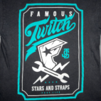 Vintage Famous Stars Straps Shirt Adult LARGE Black Twitch Collab Mototcross Y2K