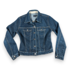 Vintage Gap Jacket Womens MEDIUM Blue Dark Wash Denim Jean Cotton Blend Y2K