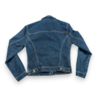 Vintage Gap Jacket Womens MEDIUM Blue Dark Wash Denim Jean Cotton Blend Y2K