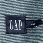 Vintage Gap Jacket Womens MEDIUM Blue Dark Wash Denim Jean Cotton Blend Y2K