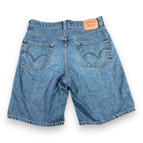 Vintage Levis 550 Shorts Mens 34 Blue Medium Wash Cotton Denim Jean Relaxed Y2K-2 Vintage Levis 550 Shorts Mens 34 Blue Medium Wash Cotton Denim Jean Relaxed Y2K